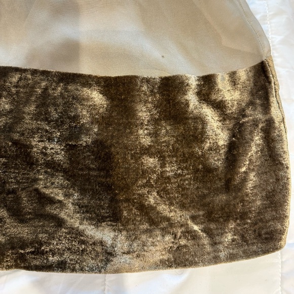 Paris Boutique Designer 2PC Dress Silk w Velvet Trim. Size 42 or 8-10. NWT - Picture 6 of 13